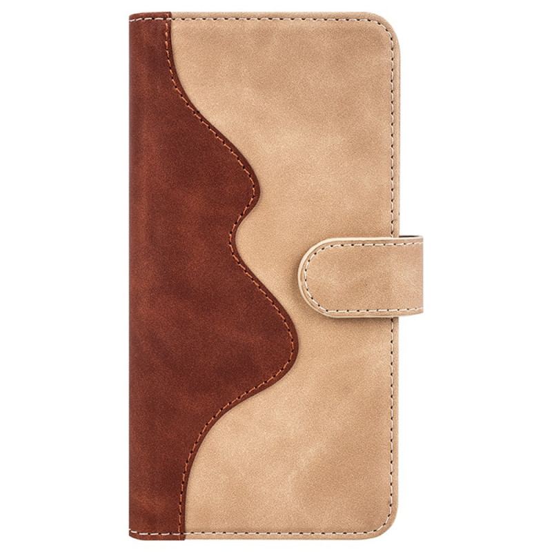 Capa De Couro Para Vivo Y16 Estilo De Couro Ondulado