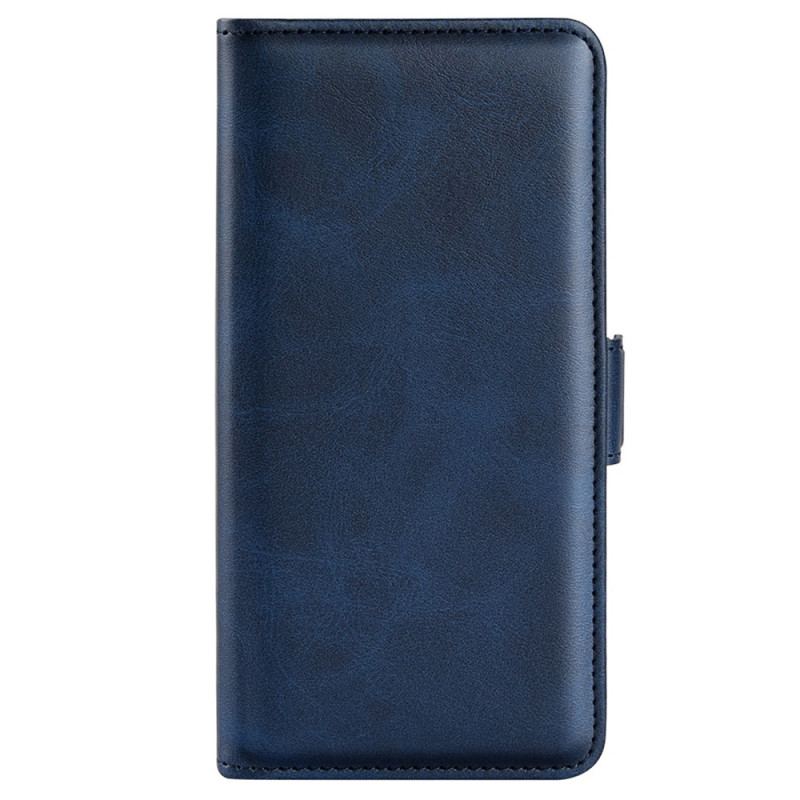 Capa De Couro Para Vivo Y16 Fecho Duplo