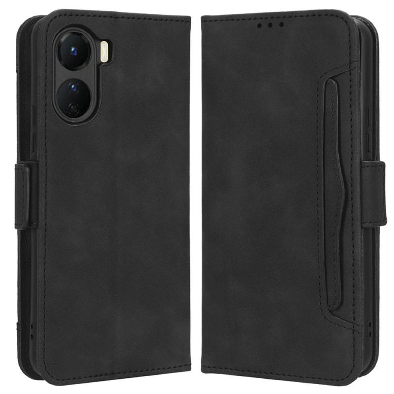 Capa Flip Para Vivo Y16 Cartões Múltiplos