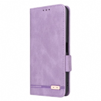 Capa Flip Para Vivo Y16 Fecho Duplo Vintage