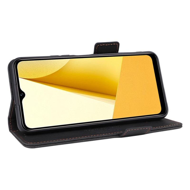 Capa Flip Para Vivo Y16 Fecho Duplo Vintage