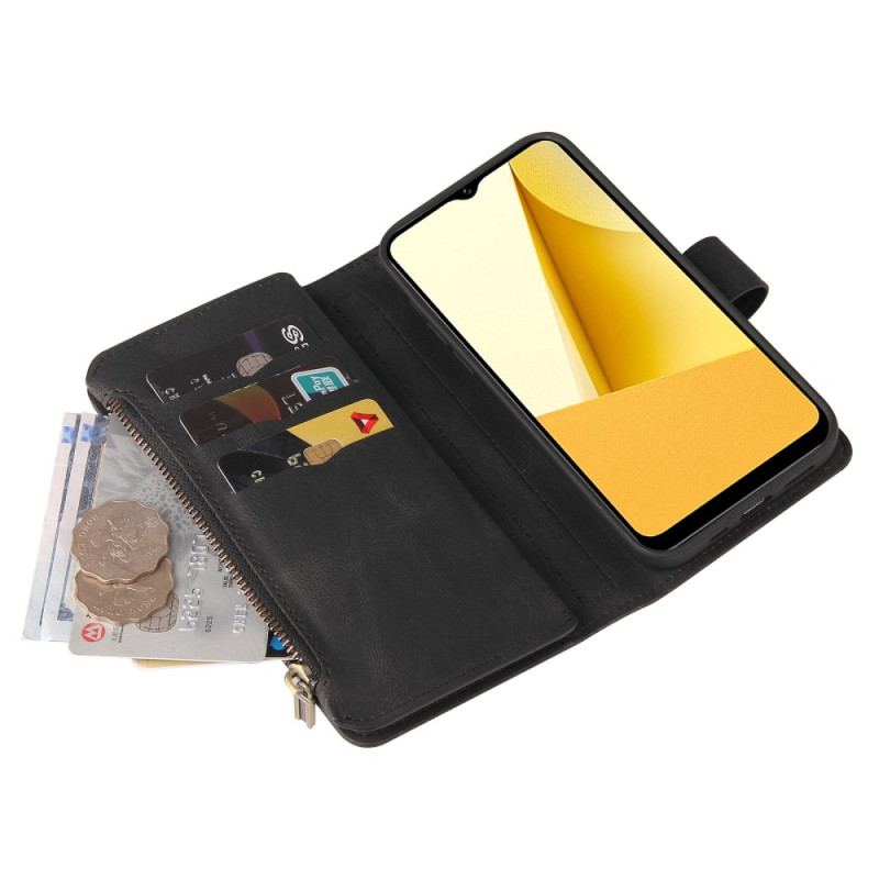 Capa Flip Para Vivo Y16 Multifunções