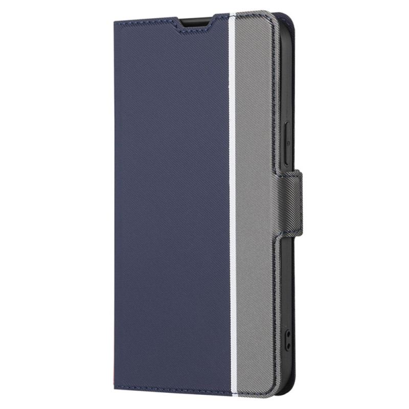 Capa Folio Para Vivo Y16 Fecho Duplo Bicolor