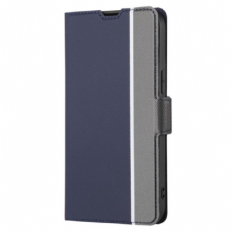 Capa Folio Para Vivo Y16 Fecho Duplo Bicolor