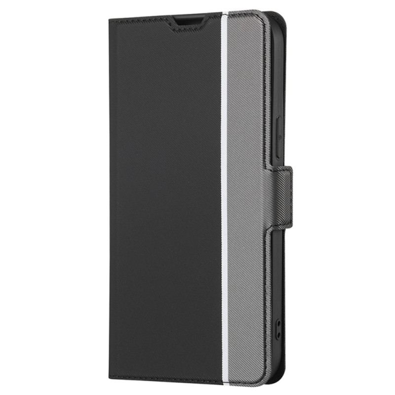 Capa Folio Para Vivo Y16 Fecho Duplo Bicolor