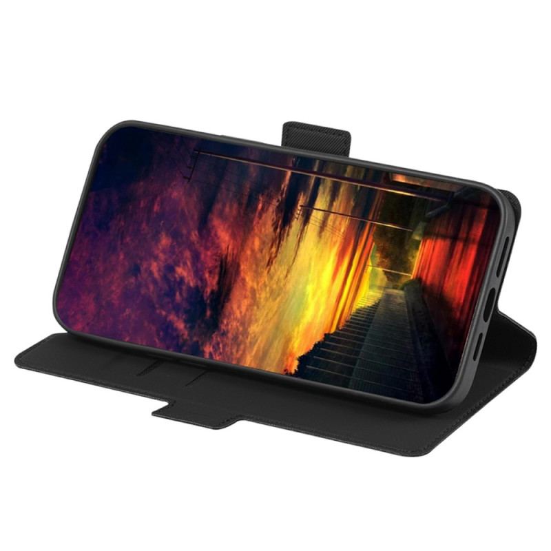 Capa Folio Para Vivo Y16 Fecho Duplo Bicolor