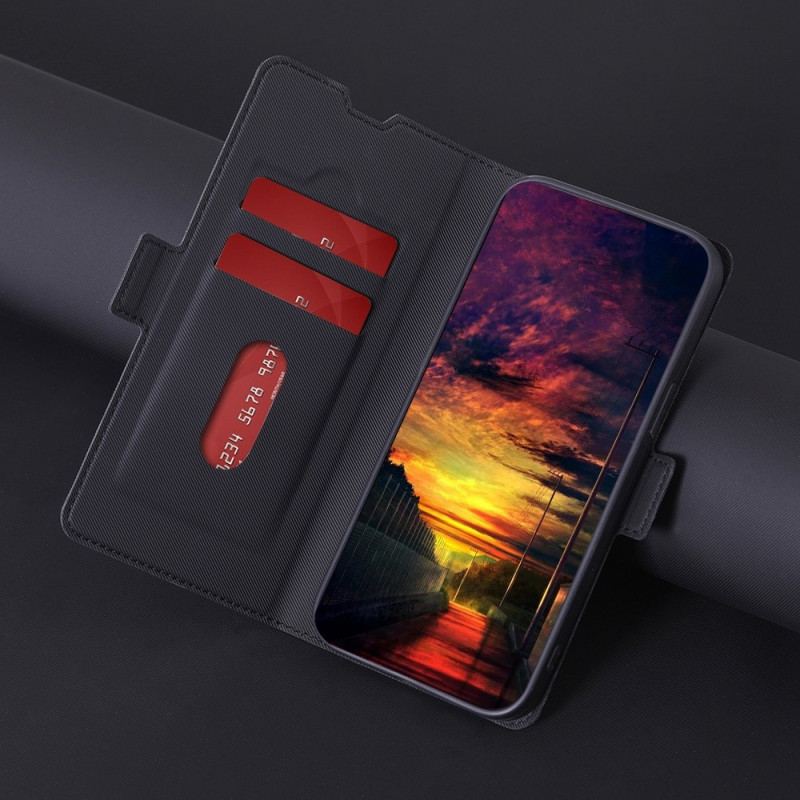 Capa Folio Para Vivo Y16 Fecho Duplo Bicolor