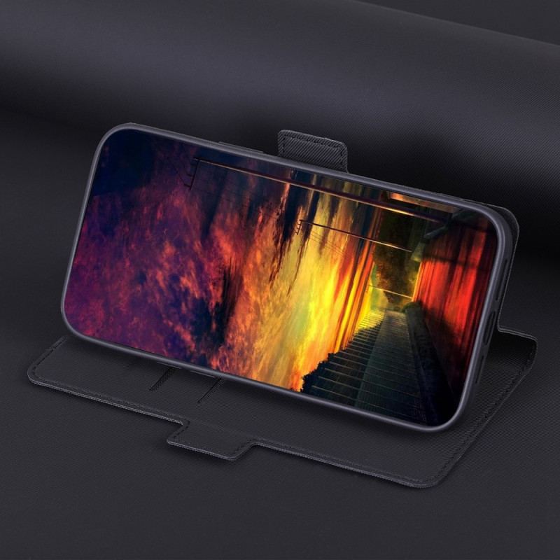 Capa Folio Para Vivo Y16 Fecho Duplo Bicolor