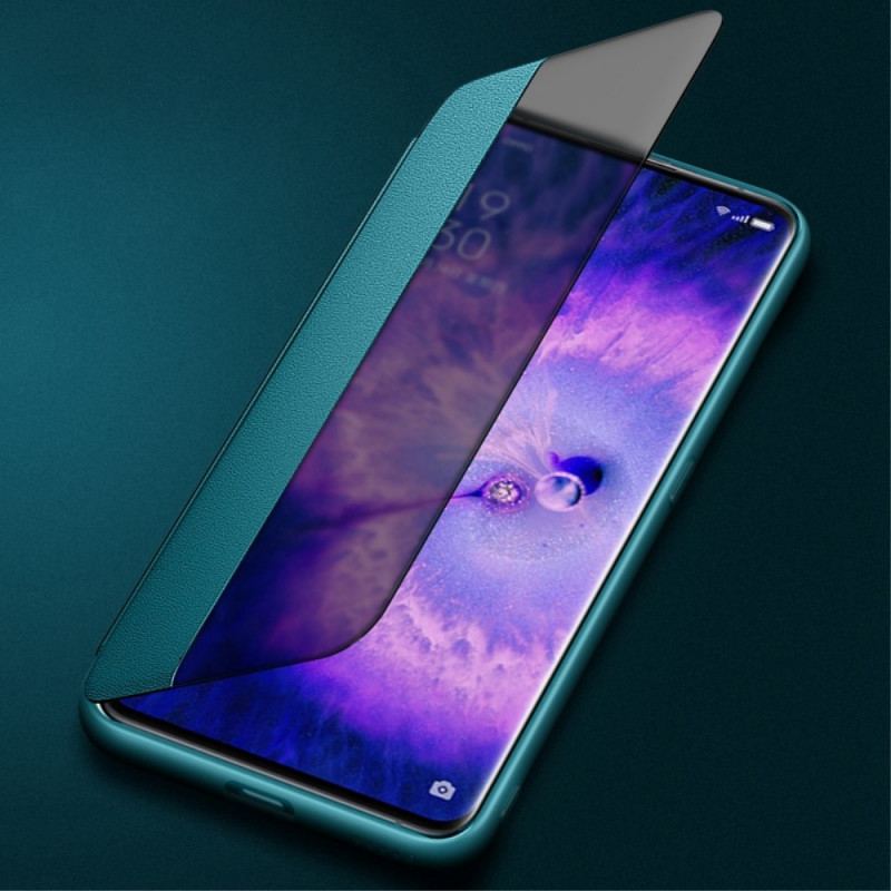 Capa De Celular Para Oppo Find X5 Pro Couro Sintético
