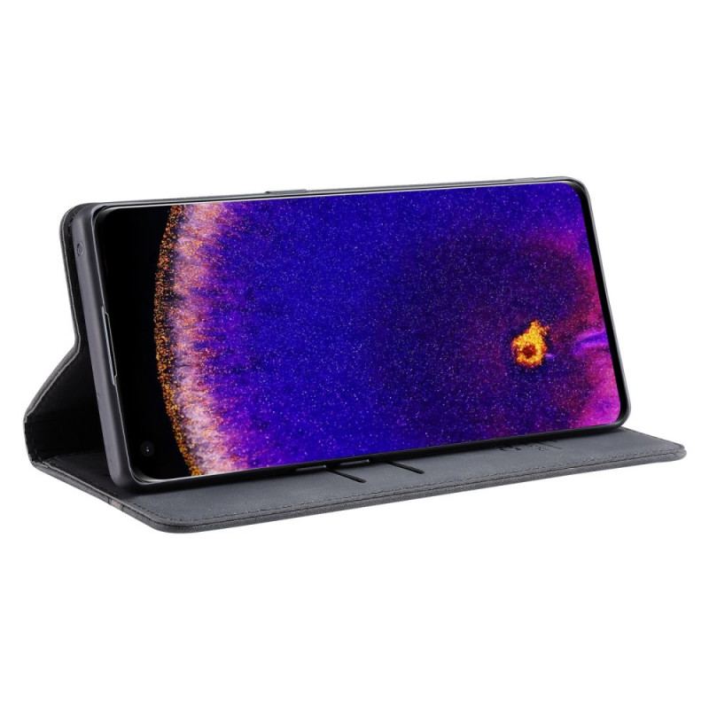 Capa De Celular Para Oppo Find X5 Pro Flip Couro Sintético Casedance