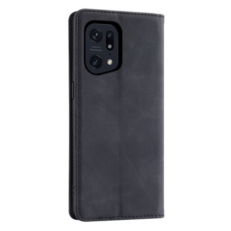Capa De Celular Para Oppo Find X5 Pro Flip Couro Sintético Casedance