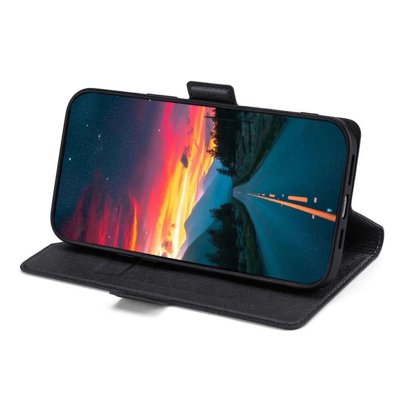 Capa De Celular Para Oppo Find X5 Pro Flip Efeito Couro