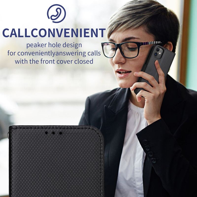 Capa Flip Para Oppo Find X5 Pro De Cordão Couro Falso Estiloso Com Tiras