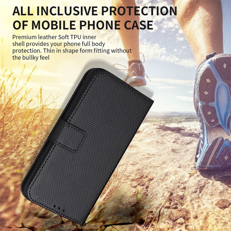 Capa Flip Para Oppo Find X5 Pro De Cordão Couro Falso Estiloso Com Tiras