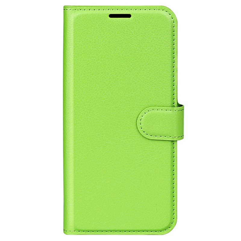 Capa Flip Para Oppo Find X5 Pro Couro Sintético De Lichia Clássico