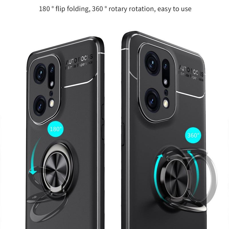 Capa Para Oppo Find X5 Pro Anel Giratório