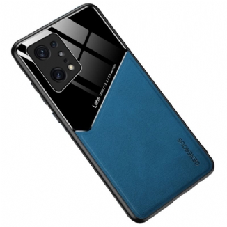 Capa Para Oppo Find X5 Pro Couro Falso Premium