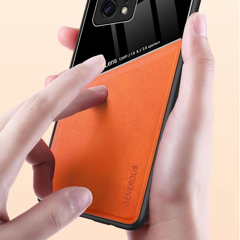 Capa Para Oppo Find X5 Pro Couro Falso Premium