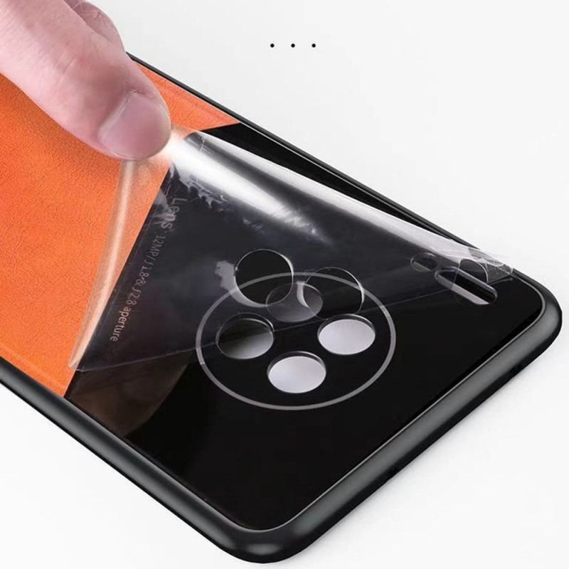 Capa Para Oppo Find X5 Pro Couro Falso Premium