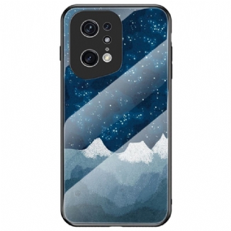 Capa Para Oppo Find X5 Pro Vidro Temperado De Mármore