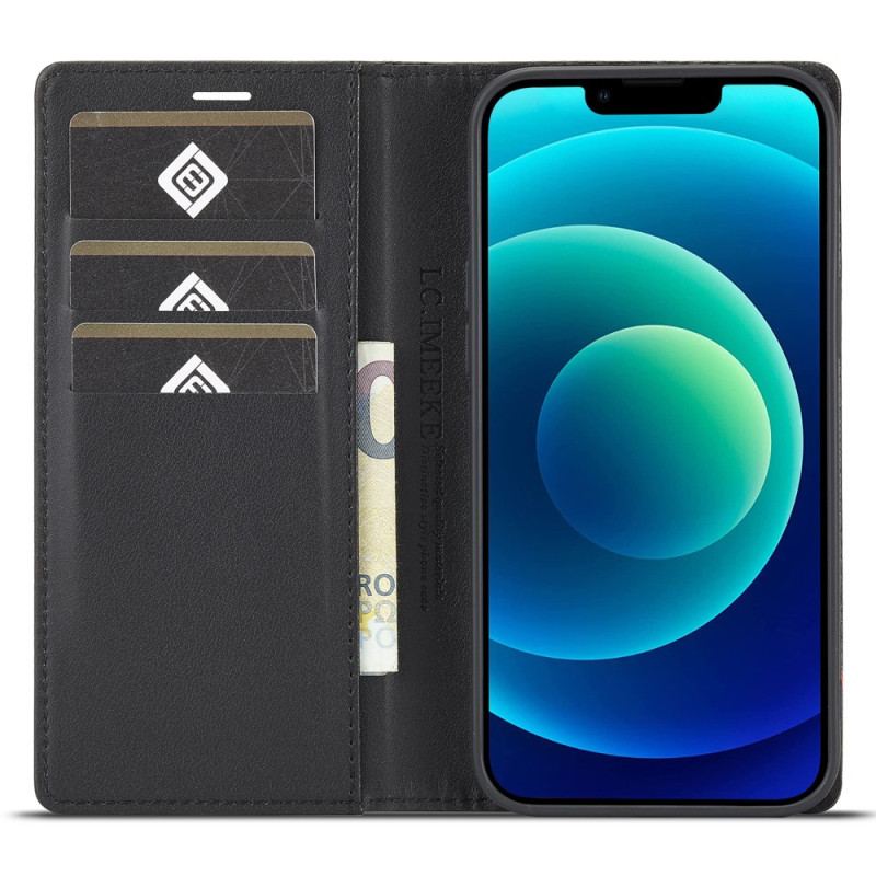 Capa De Celular Para iPhone 15 Flip Fibra De Carbono Lc.imeeke