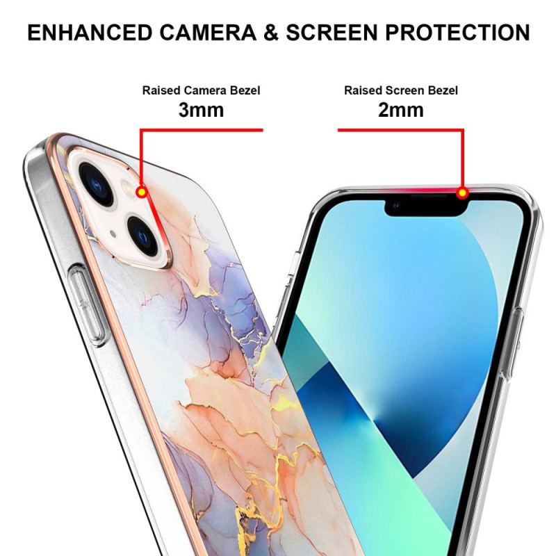 Capa De Celular Para iPhone 15 Mármore