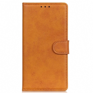 Capa Flip Para iPhone 15 Couro Sintético Fosco
