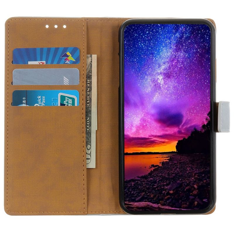 Capa De Couro Para Samsung Galaxy A03 Couro Sintético Liso