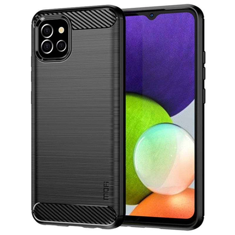 Capa Para Samsung Galaxy A03 Fibra De Carbono Mofi Escovada