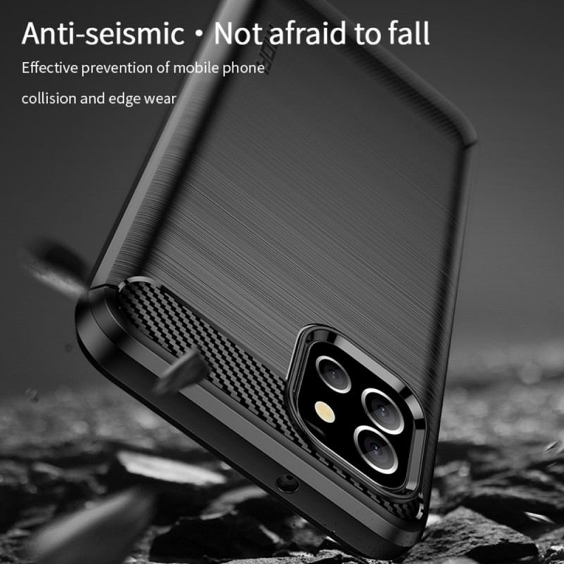 Capa Para Samsung Galaxy A03 Fibra De Carbono Mofi Escovada