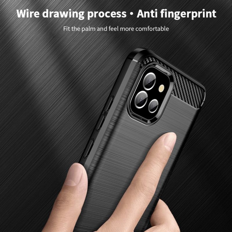 Capa Para Samsung Galaxy A03 Fibra De Carbono Mofi Escovada