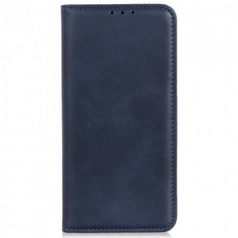 Capa De Celular Para Motorola Edge 20 Lite Flip Design De Couro Dividido