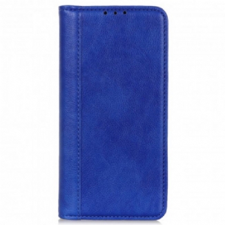 Capa De Celular Para Motorola Edge 20 Lite Flip Versão Couro Rachado Lichia