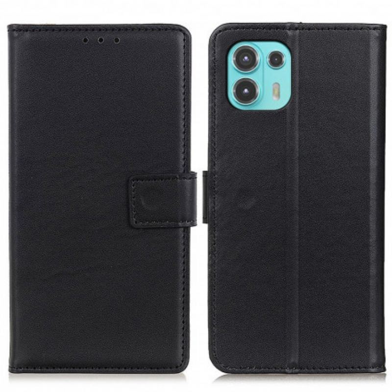 Capa Flip Para Motorola Edge 20 Lite Couro Sintético Liso