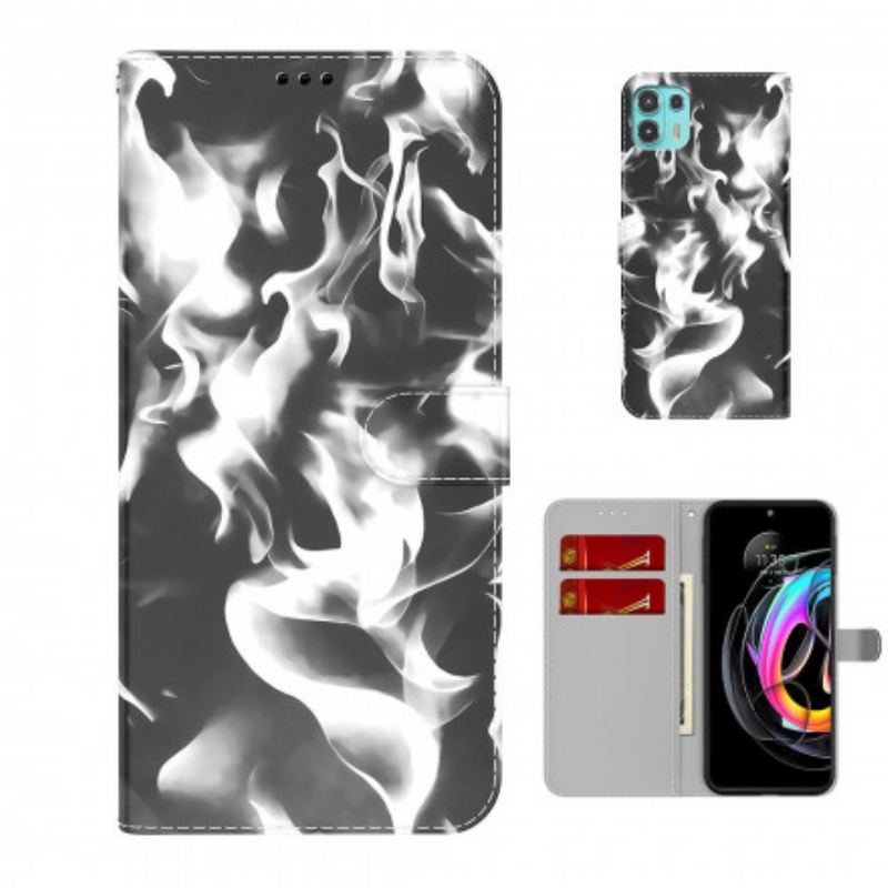 Capa Flip Para Motorola Edge 20 Lite Padrão Abstrato