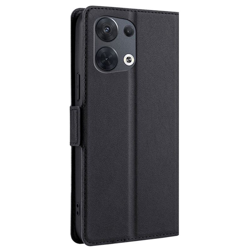 Capa Em Pele Para Oppo Reno 8 Ultrafino