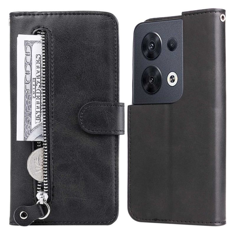 Capa Flip Para Oppo Reno 8 Carteira