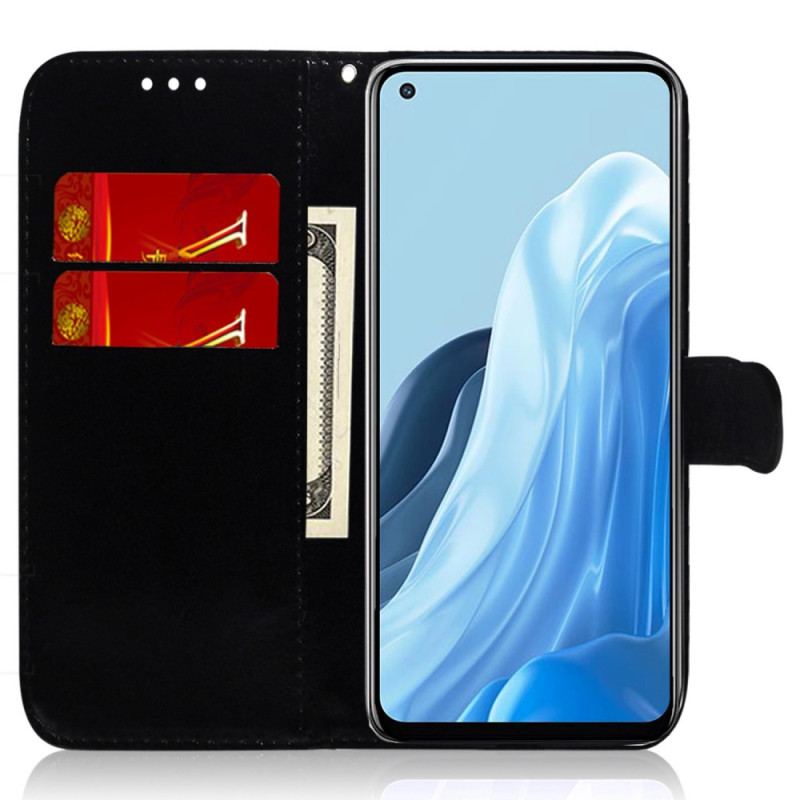 Capa Folio Para Oppo Reno 8 Estilo Discoteca