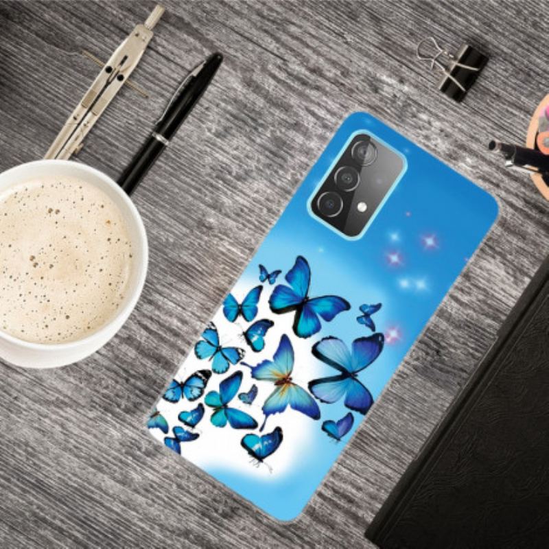 Capa De Celular Para Samsung Galaxy A32 Borboletas Borboletas