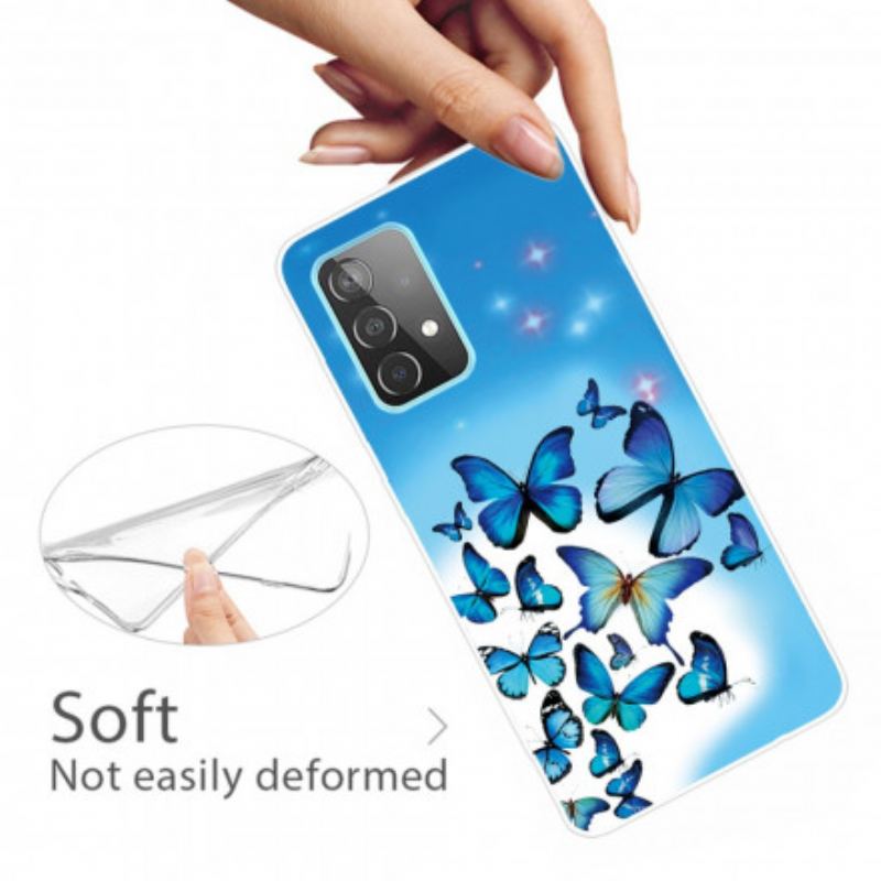 Capa De Celular Para Samsung Galaxy A32 Borboletas Borboletas