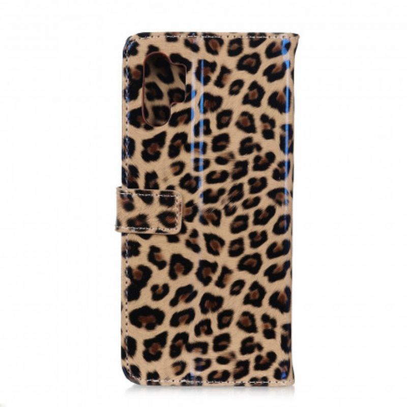 Capa De Couro Para Samsung Galaxy A32 Leopardo Simples