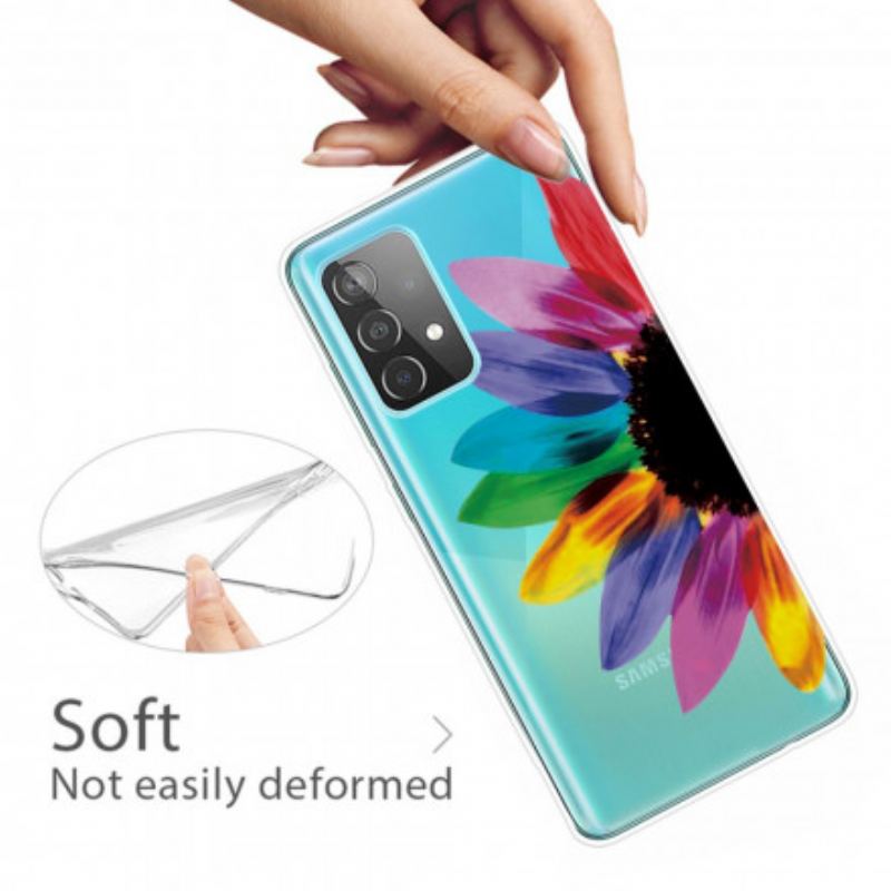 Capa Para Samsung Galaxy A32 Flor Colorida