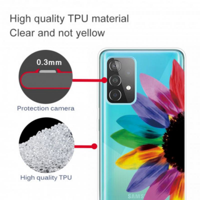 Capa Para Samsung Galaxy A32 Flor Colorida