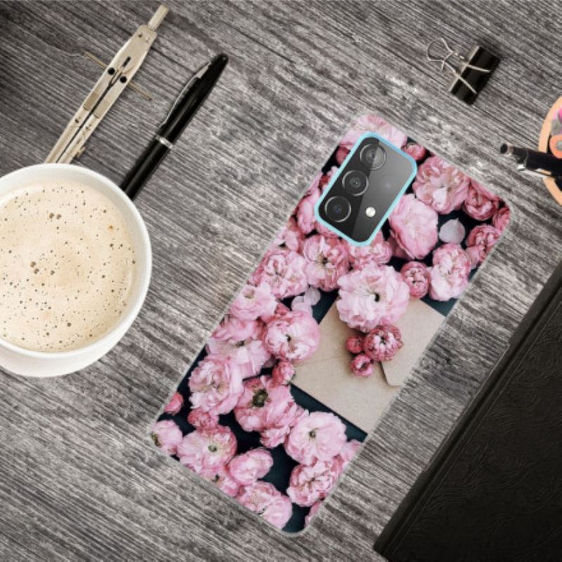 Capa Para Samsung Galaxy A32 Flores Intensas