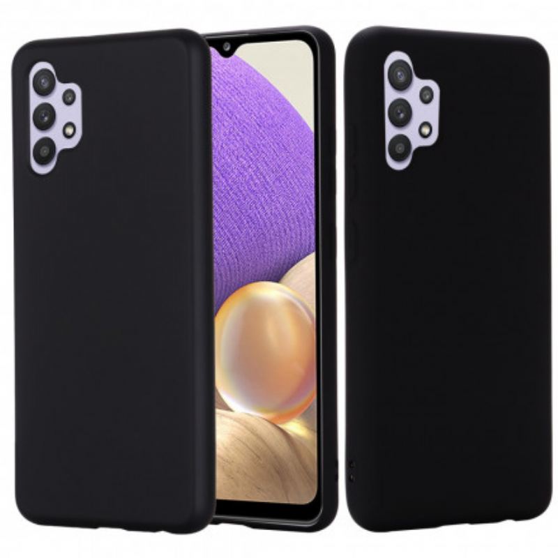 Capa Para Samsung Galaxy A32 Silicone Líquido Com Cordão