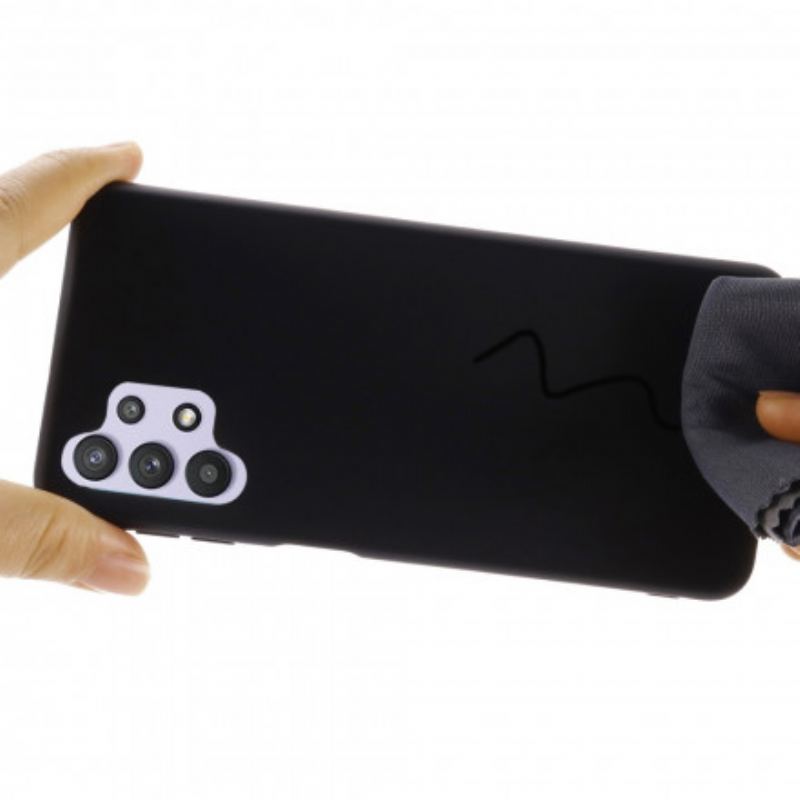 Capa Para Samsung Galaxy A32 Silicone Líquido Com Cordão
