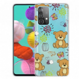 Capa Para Samsung Galaxy A32 Top De Ursinhos De Pelúcia