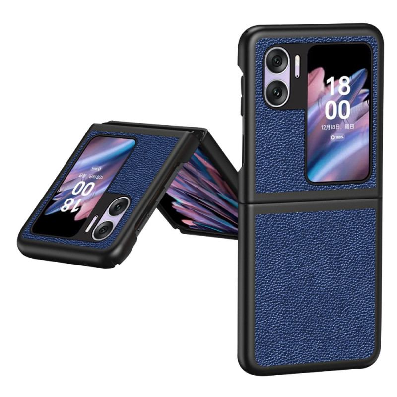 Capa De Celular Para Oppo Find N2 Flip De Couro Couro Sintético De Lichia