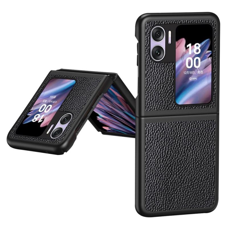 Capa De Celular Para Oppo Find N2 Flip De Couro Couro Sintético De Lichia