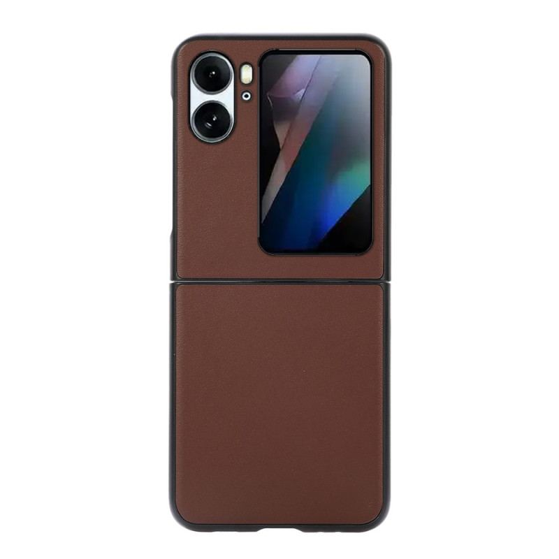 Capa Para Oppo Find N2 Flip De Couro Couro Legitimo